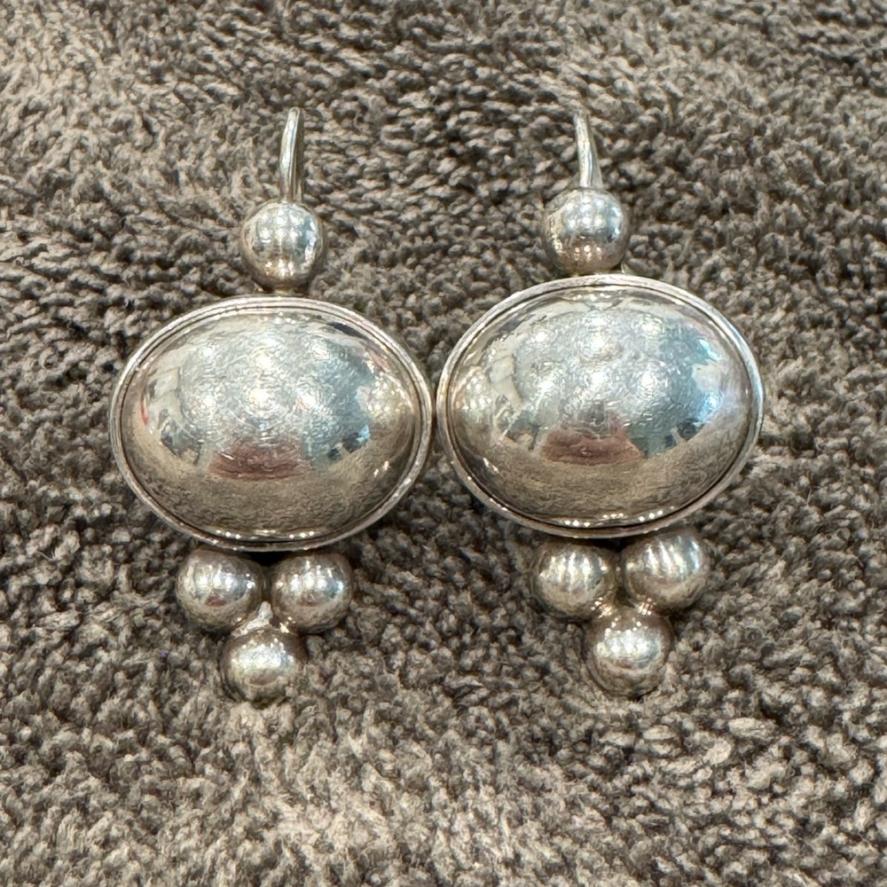 Vintage Sterling Silver Earrings 925
